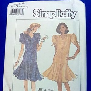 Vintage Simplicity Dress Size 10-12-14